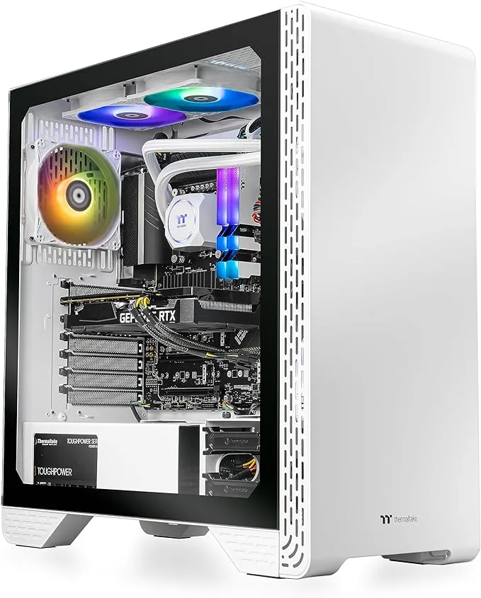 Thermaltake LCGS Glacier i460 R4 AIO Liquid Cooled CPU Gaming Desktop (Intel Core™ i5-13400F, ToughRam DDR4 3600Mhz 16GB RGB Memory, NVIDIA® GeForce RTX™ 4060, 1TB NVMe M.2, WiFi) S3GL-B660-460-LCS