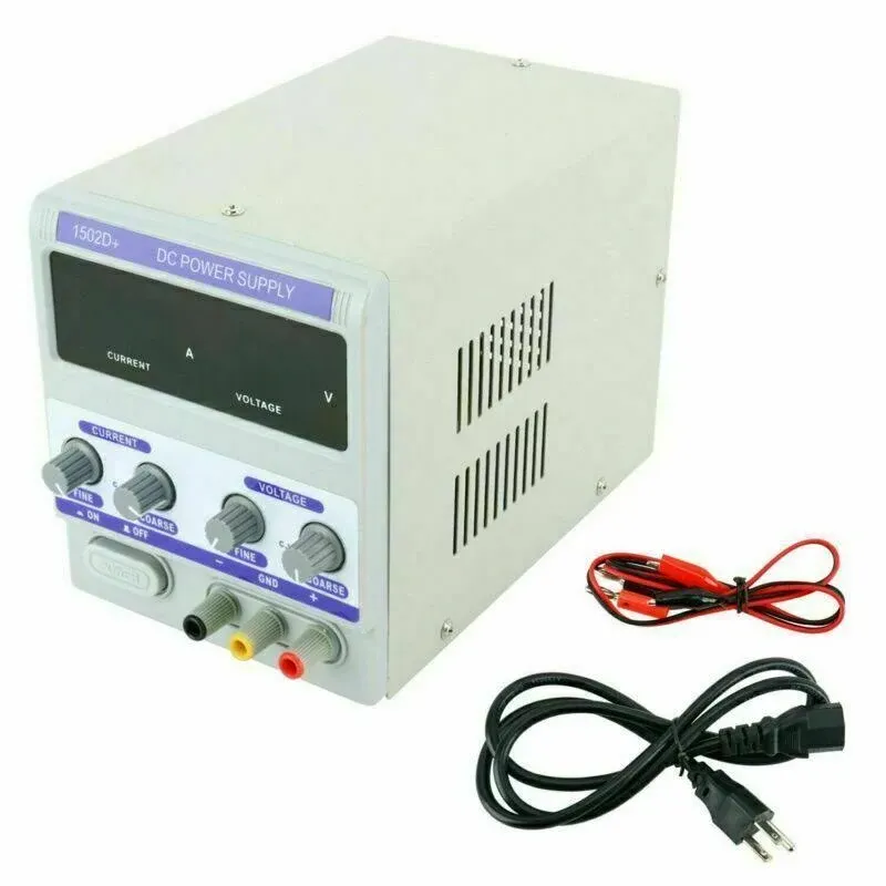 0-2A 0-15V DC Power Supply 1502D+ LED Display for Mobile Phone Repair Power Test