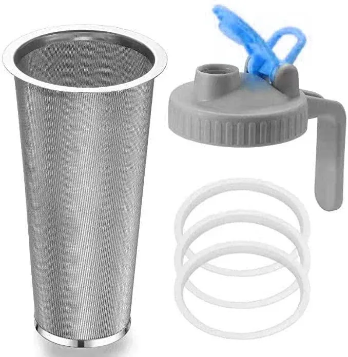 Cold Brew Coffee Maker, Coffee Strainer Stainless Steel Mesh Filter - 2 Quart ...