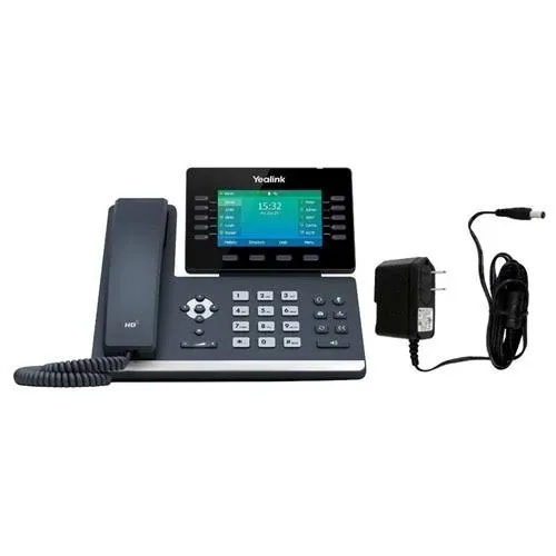 Yealink T54W IP Phone, 16 VoIP Accounts. 4.3-Inch Color Display, AC Wi-Fi, Dual-Port Gigabit Ethernet, PoE, Power Adapter Not Included (SIP-T54W) (Renewed)