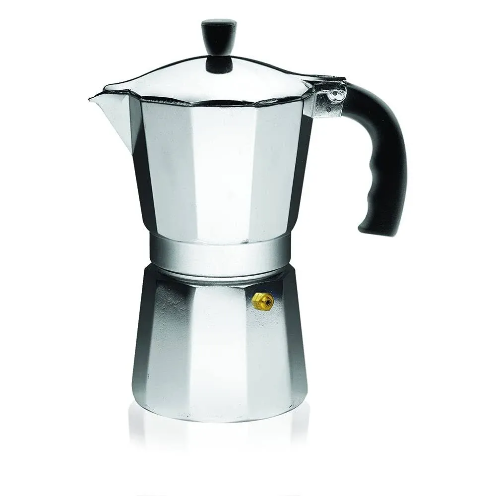 IMUSA B120-45V 6 Cup Aluminum Espresso Stovetop Coffee Maker w/Espresso