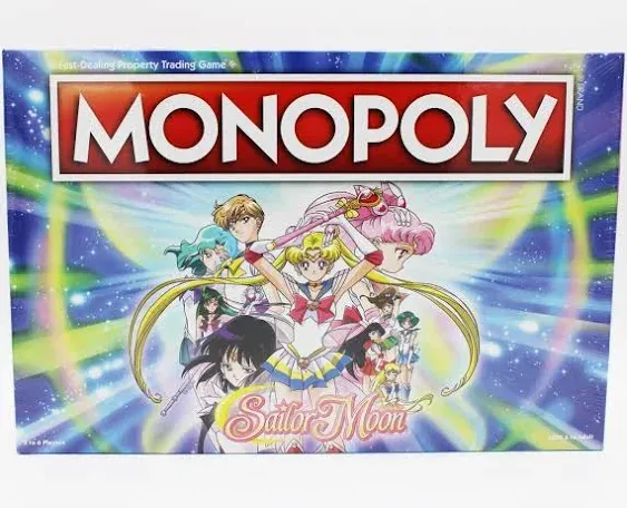 Monopoly Sailor Moon Board Game | Based on the Popular Anime TV Show | Custom Tokens, Money and Game Board | Officially Licensed Merchandise