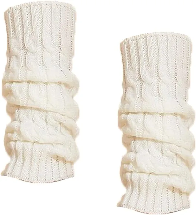 Fashion Culture Women's Ribbed Leg Warmers Boot Toppers