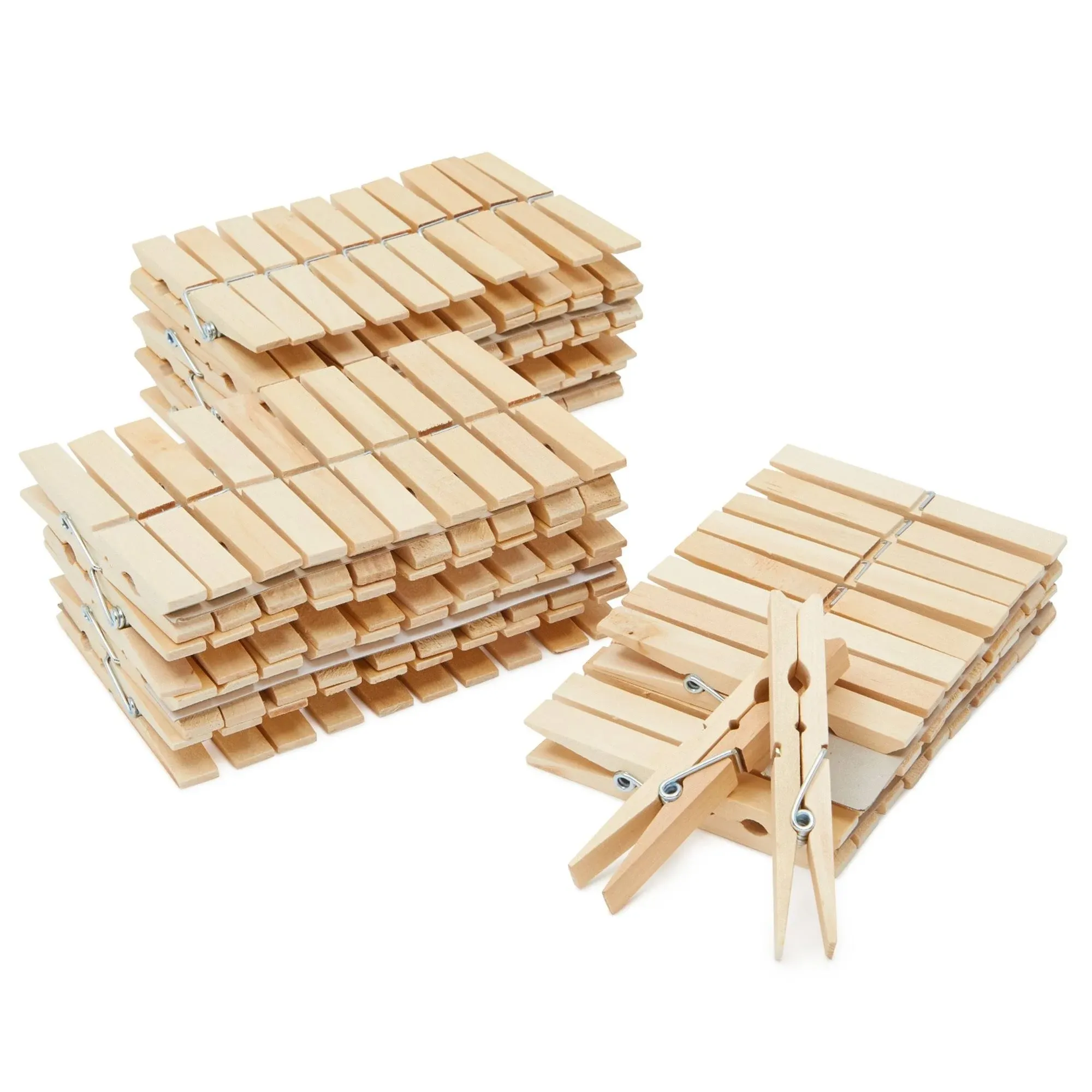 Juvale 100 Pack Wooden Clothespins