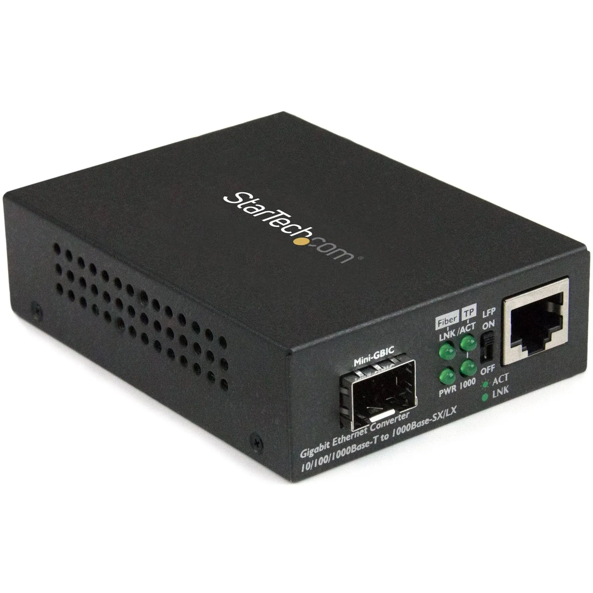 StarTech.com Multimode / Single Mode Fiber Media Converter - Open SFP Slot - 10/100/1000Mbps RJ45 Port - LFP Supported - IEEE 802.1q Tag VLAN - (MCM1110SFP)