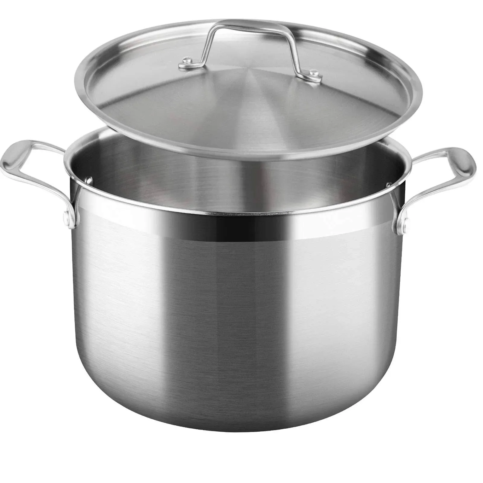 Duxtop Whole-Clad Tri-Ply Stainless Steel Stockpot with Lid