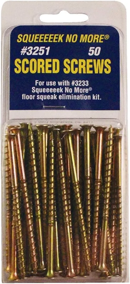 NEW Squeek No More 1011345 BOX OF (50) Floor Squeak Repair ScrewS 3734910