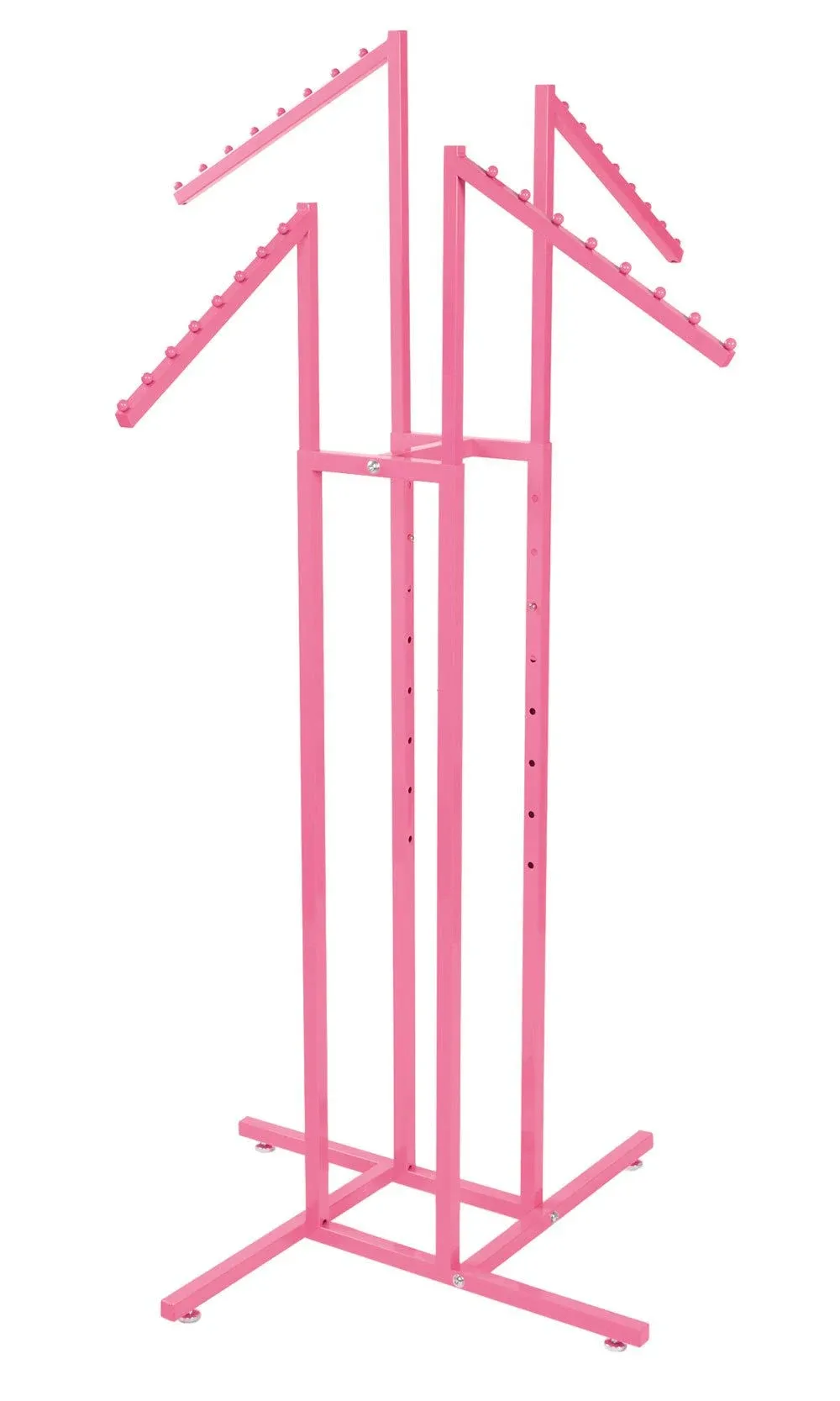 SSWBasics Hot Pink 4 - Way Slanted Arm Clothing Rack