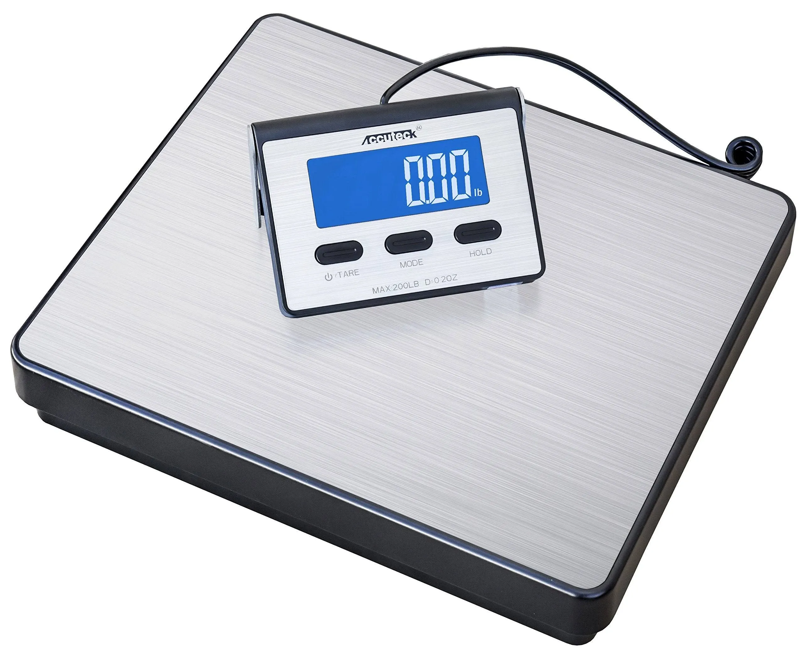 Accuteck A-BC200 200lb x 0.2 oz Digital Heavy Duty Shipping Postal Scale, Stainless Steel