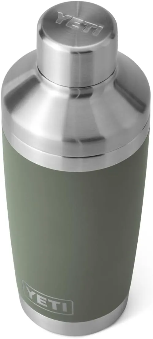 YETI Rambler 20 oz Cocktail Shaker, Stainless Steel, Vacuum Insulated, Camp Green