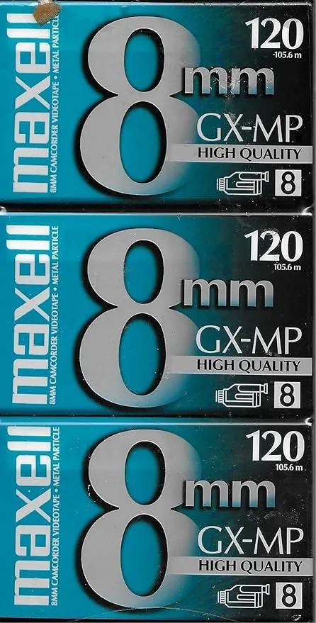 Maxell GX-MP Metal Particle PG-120 Video Cassette Tape for 8mm Camcorder