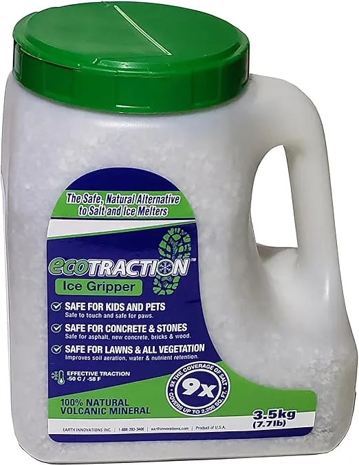 ecoTRACTION ET3RJ Ice Melter, Granule Crystal, Solid, 3.5 kg Jug