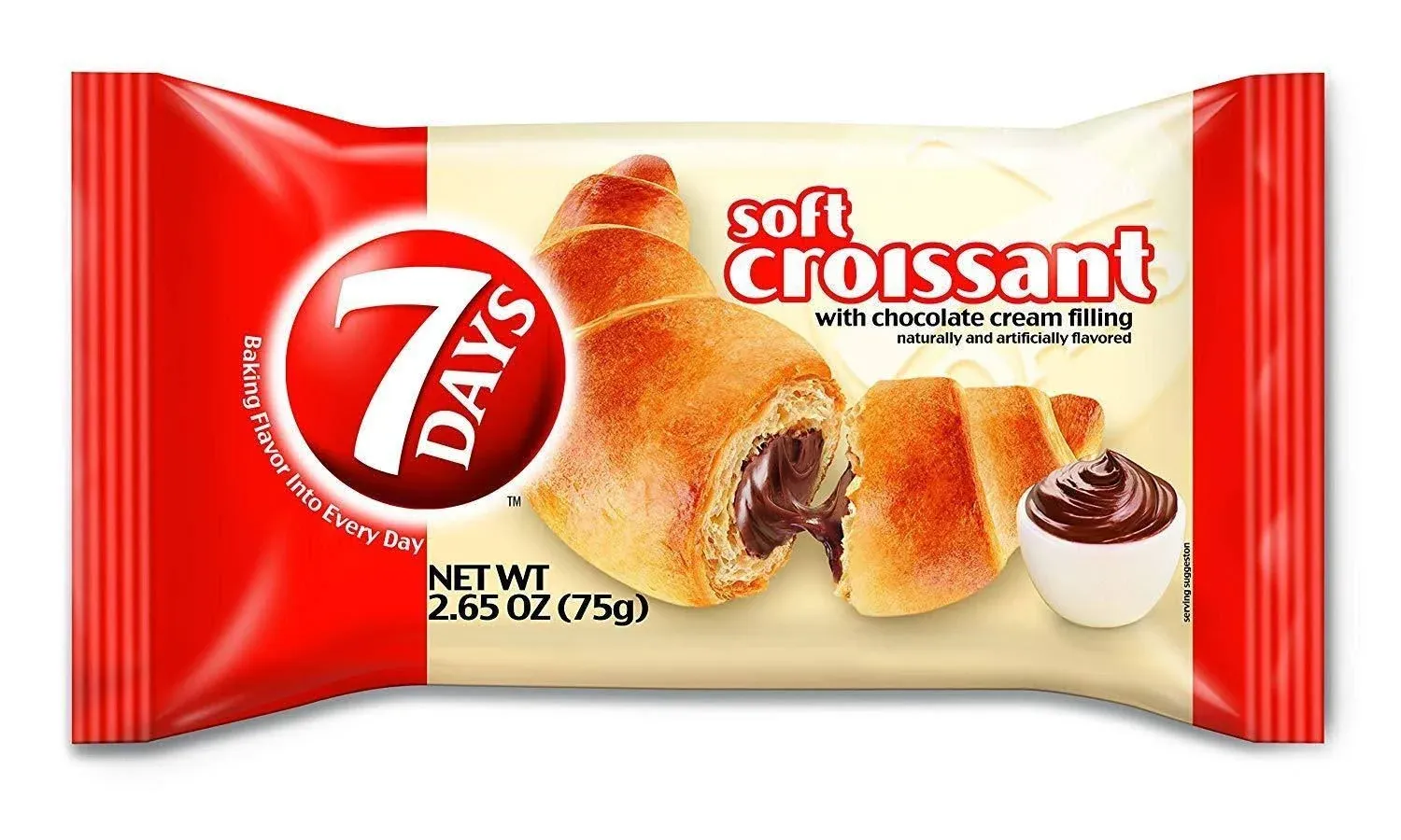 7Days Soft Croissant, Chocolate, 6 Count