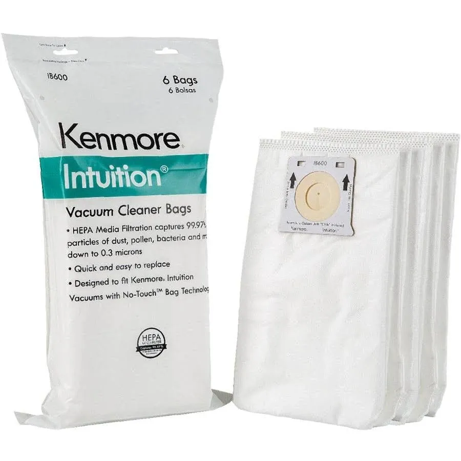 Kenmore 20-50688 / 20-50690 Style U Vacuum Cleaner Bags # Panasonic U-2,U2 bags