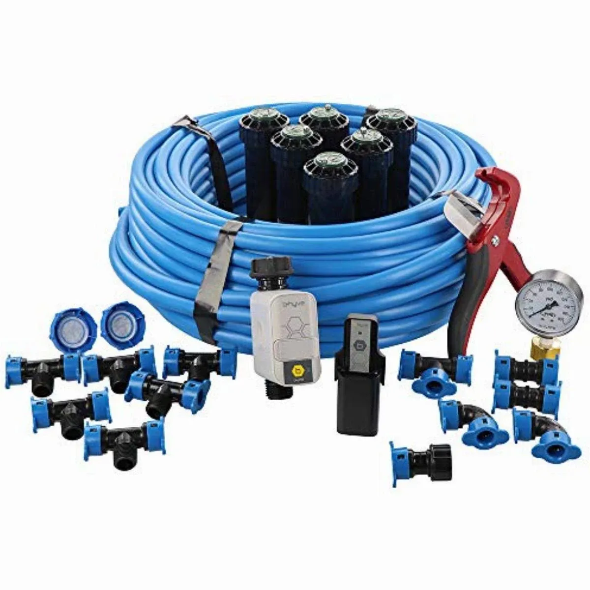 Orbit Wi-Fi Sprinkler System Kit 25-ft-35-ft Adjustable Automatic Sprinkler System