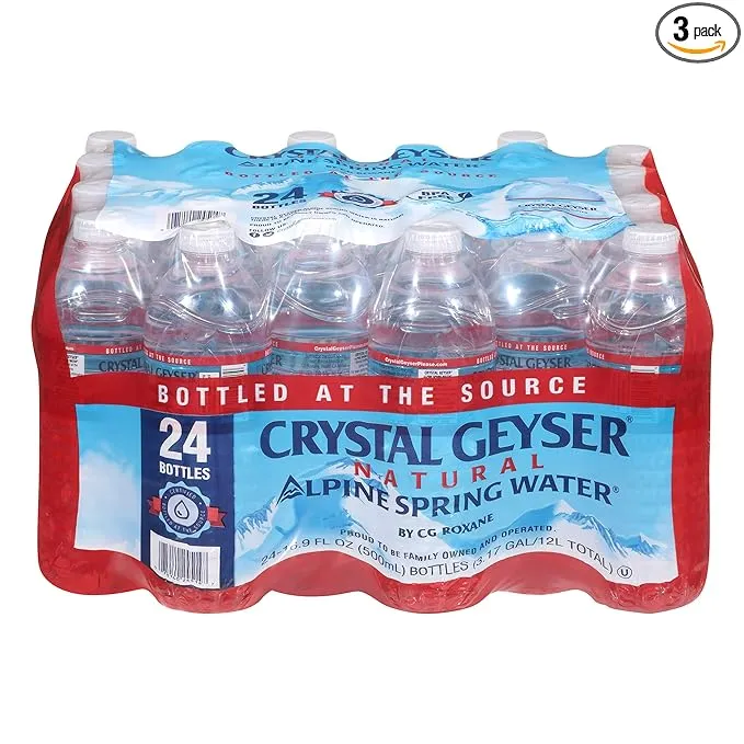 Geyser, 24514CT, Alpine Spring Water, 16.9 oz Bottle, 24 Bottles in Case, Sol...