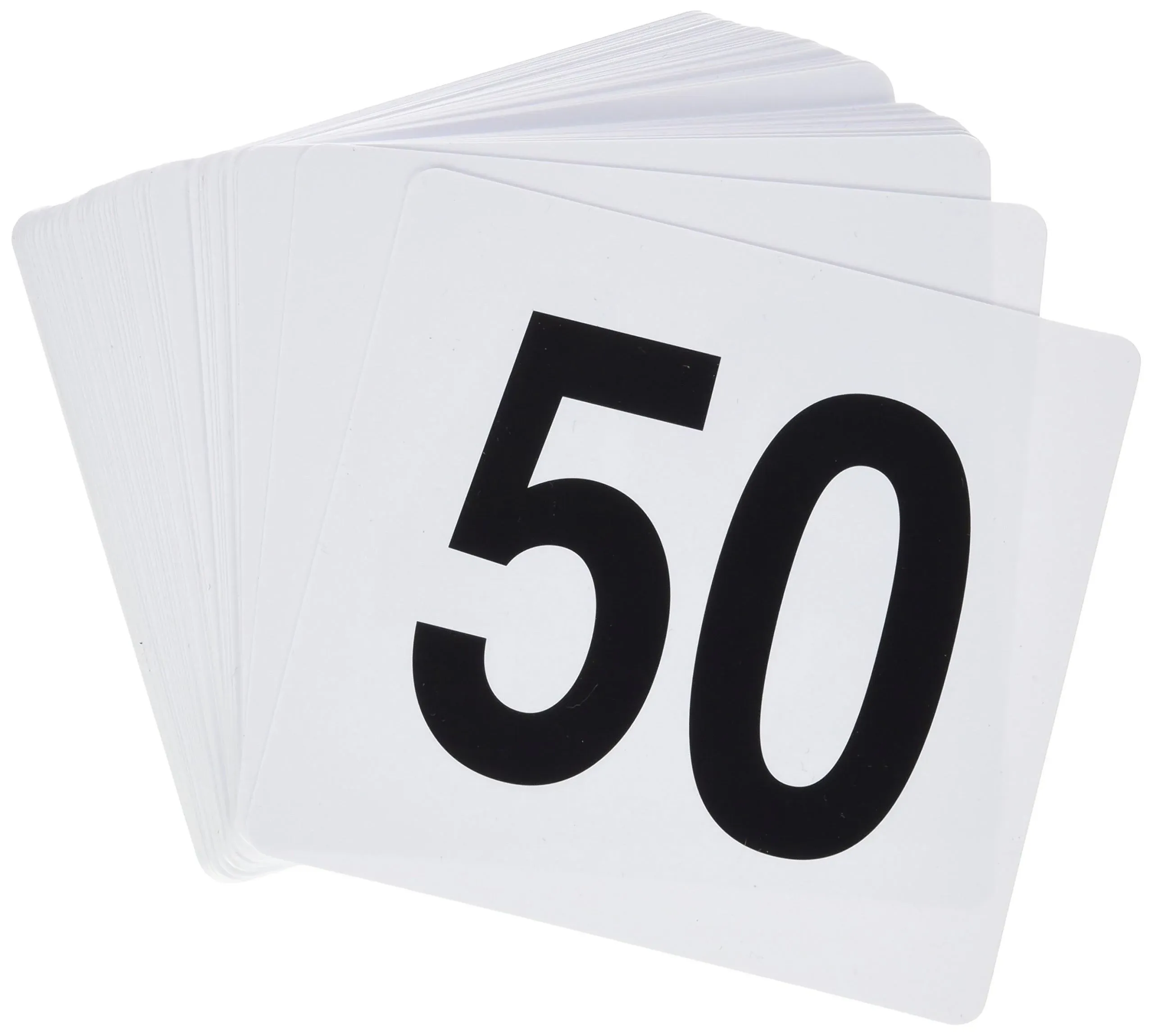 Winco 1-50 Plastic Table Numbers