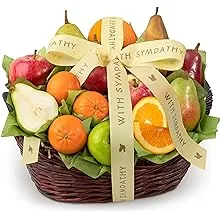 A Gift Inside With Sympathy California Bounty Fruit Gift Basket