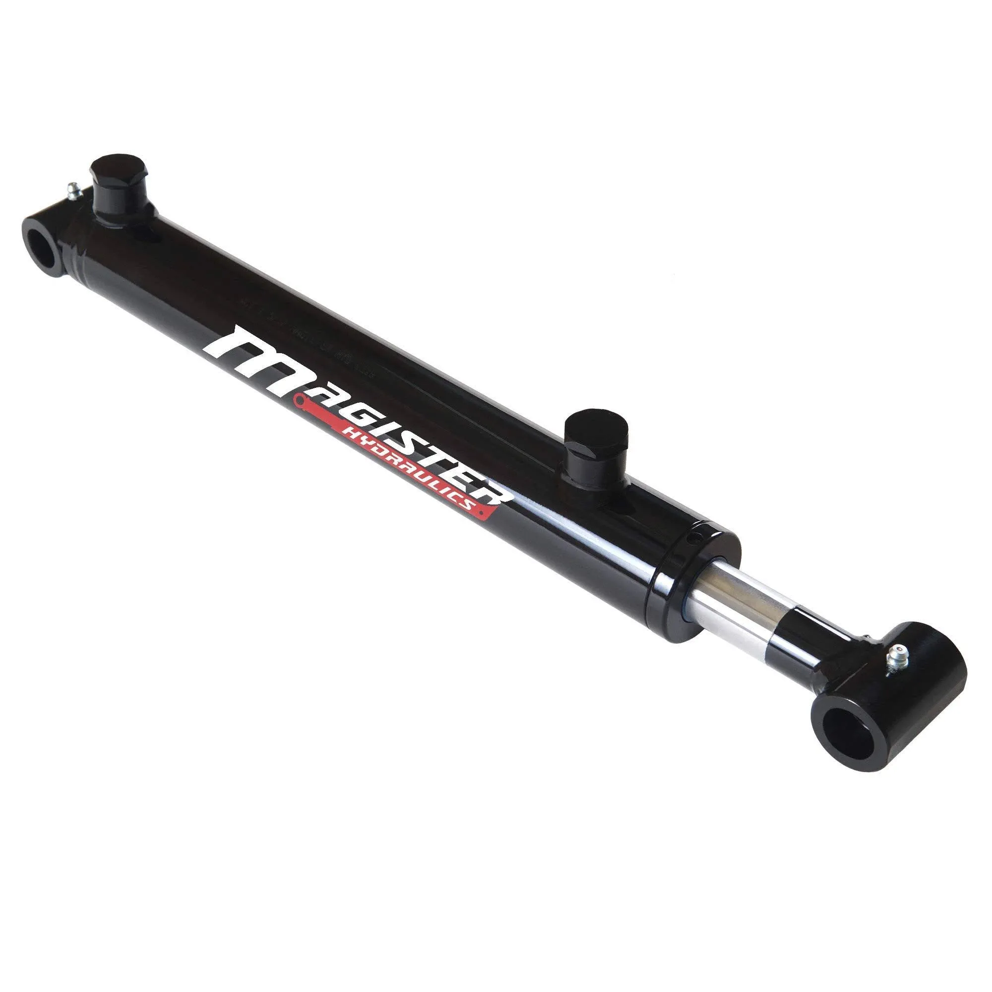 Magister Hydraulics Double Acting Hydraulic Cylinder - Cross Tube Hydraulic Cylinder 1.5" Bore 24" Stroke - UniversalHydraulic Cylinders (1.5x24)