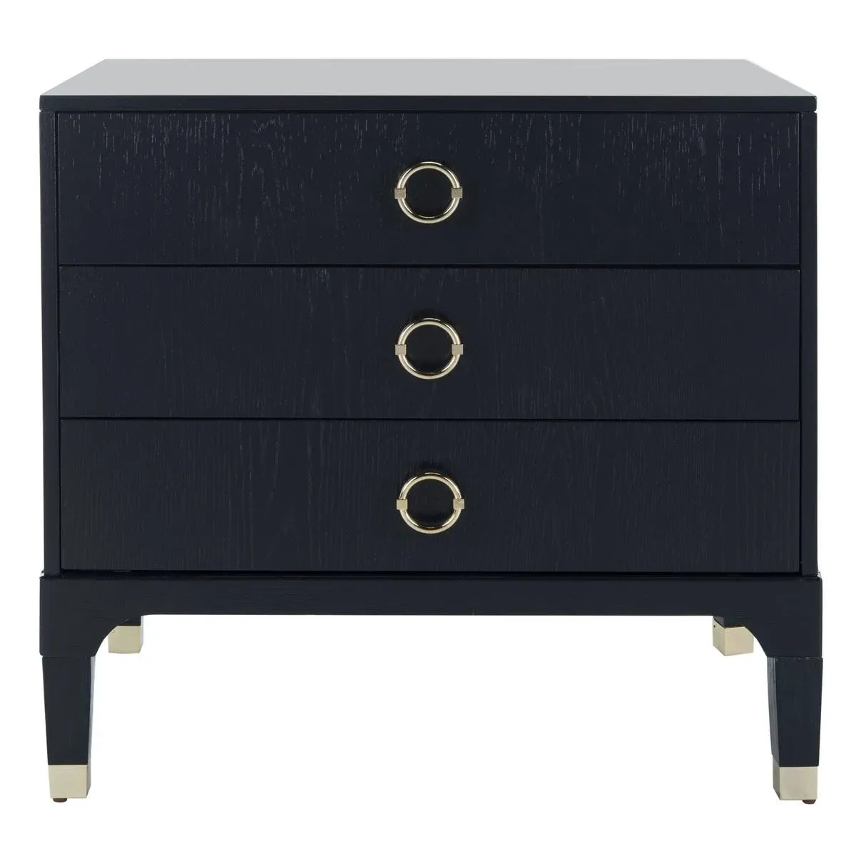 Safavieh Lorna 3 Drawer Contemporary Night Stand - Navy