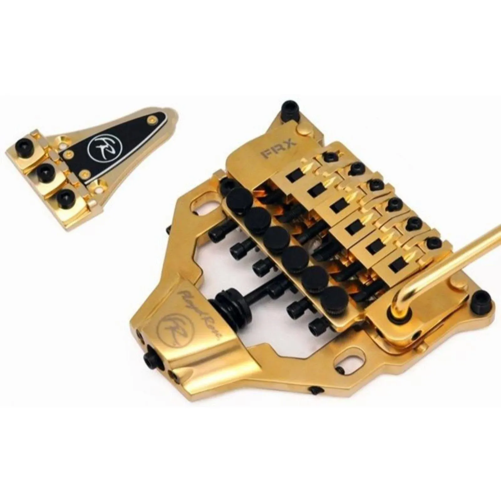 Floyd Rose FRTX03000S FRX Top Mount Tremolo System, Satin Gold