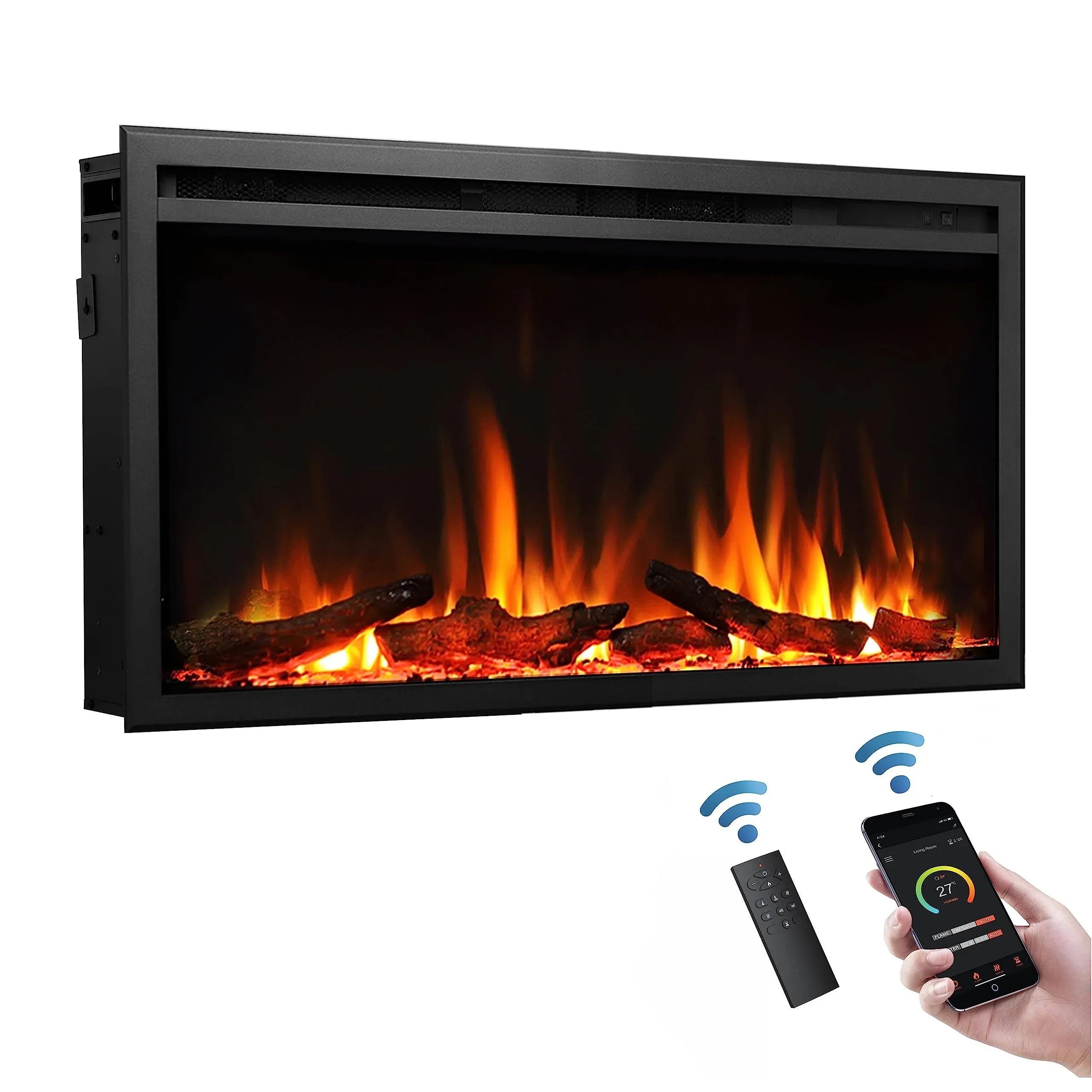 LegendFlame® Austin 33 Inches Wall Mount Electric Fireplace (EF385A)