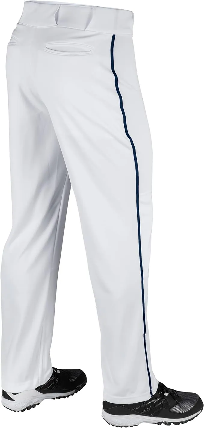 Champro Triple Crown Open Bottom Adult Baseball Pants W/Piping - L / Grey/Scarlet