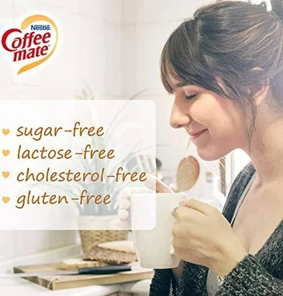 Coffee Mate Coffee Creamer, Sugar Free French Vanilla, 0.375oz liquid creamer singles, 50-count