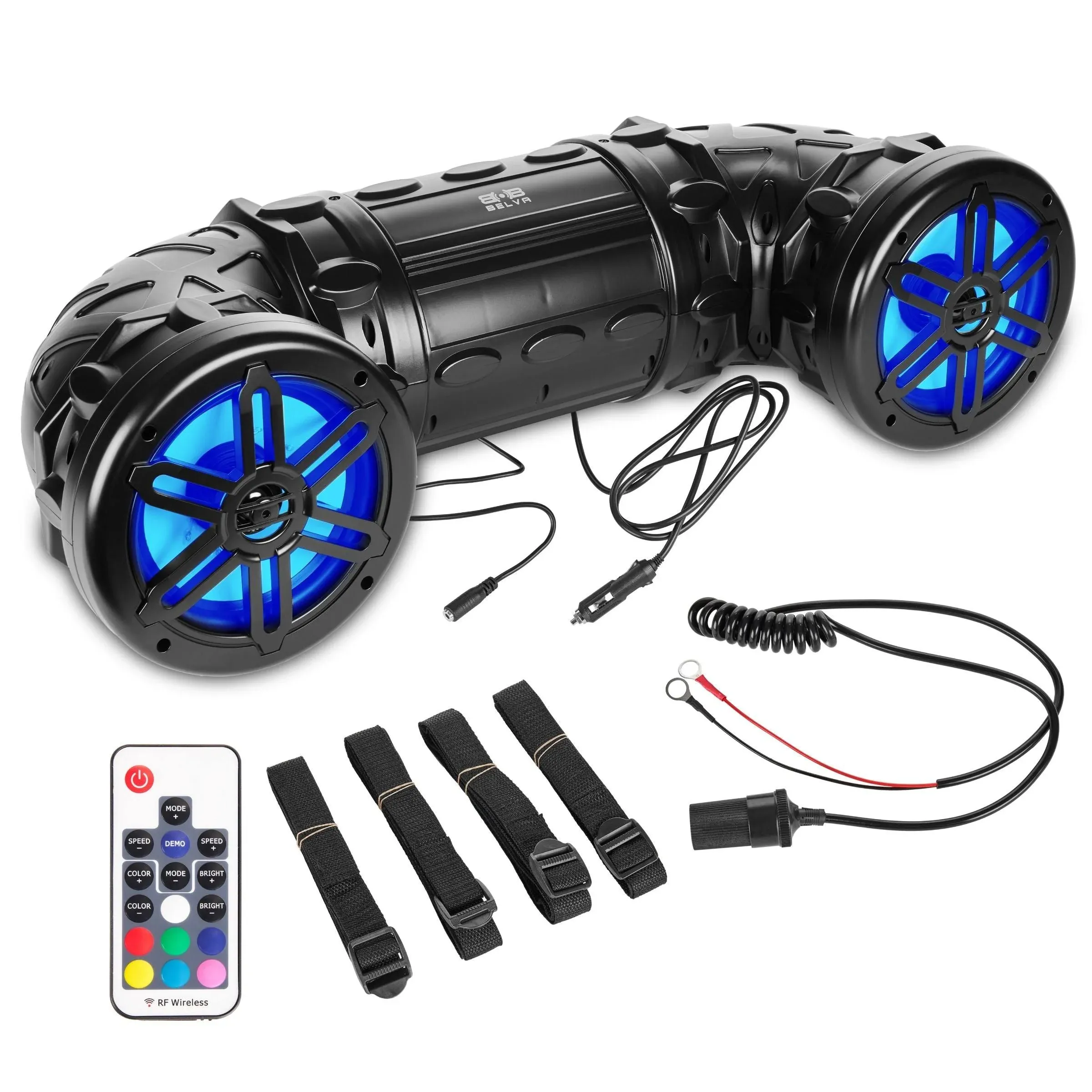 Belva BPS8RGB UTV/ATV Weatherproof Sound System Dual 8" Speaker