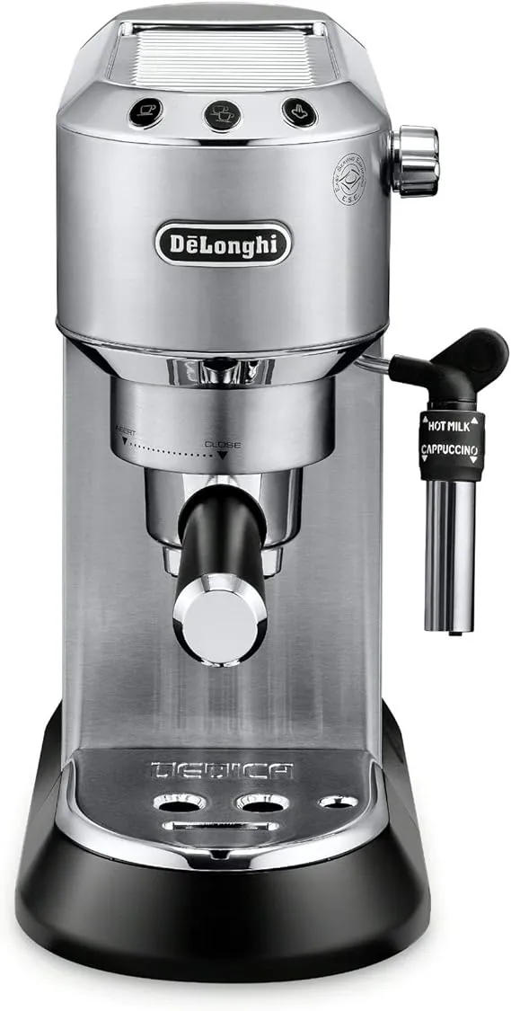 EC685M Dedica Deluxe Automatic Espresso Machine,35 Oz, 1, Metallic