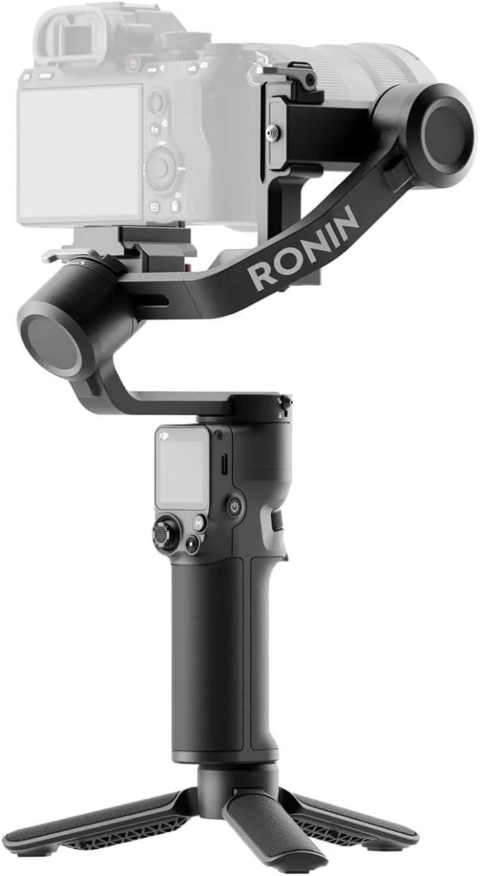 DJI RSC 2 Pro Combo Stabilisateur à cardan à 3 axes pour appareil photo reflex numérique et appareil photo sans miroir, Nikon, Sony, Panasonic, Canon, Fujifilm, charge utile 3 kg, prise de vue