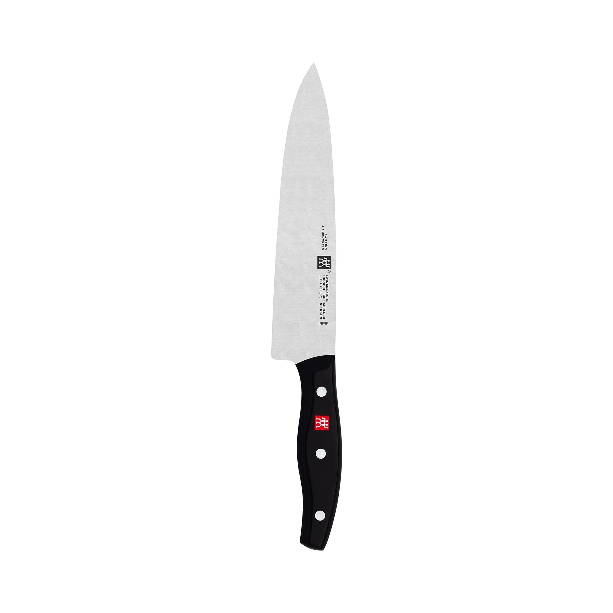 ZWILLING TWIN Signature 8-inch German Chef Knife, Kitchen Knife, Stainless Steel Knife, Black