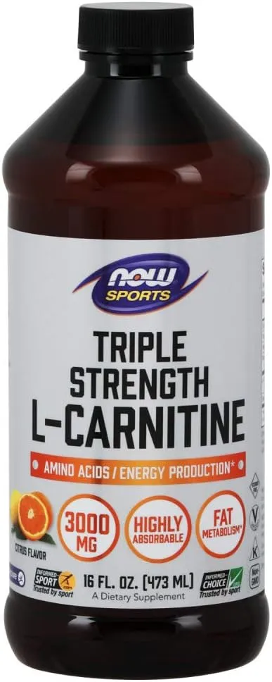 Now Foods L-Carnitine Citrus Liquid, 3000 mg - 16 fl oz bottle