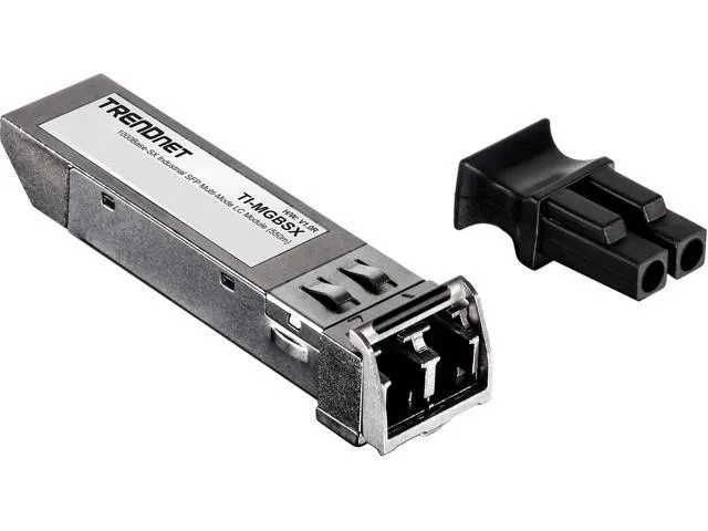 TRENDnet 1000Base- SX Industrial SFP to RJ45 Multi-Mode LC Module, TI-MGBSX, Up to 550m (1,804 Ft), IEE 802.3z, ANSI Fiber Channel, Data Rates up to 1.25Gbps, LC-Type Duplex