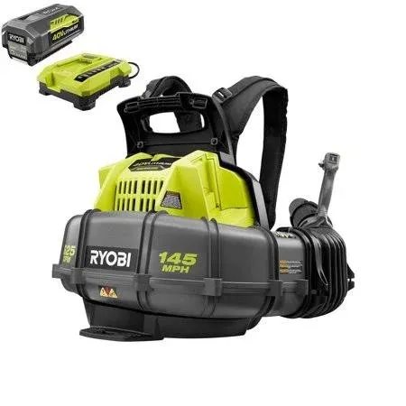 RYOBI RY40440 145 MPH  40V Lithium Cordless Backpack Blower Charger + BatteryNEW