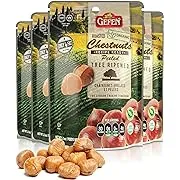 Gefen Organic Whole Peeled and Roasted Chestnuts, 5.2oz (4 Pack) | Chestnuts Peeled and Ready to Eat | Great for Cooking & Baking | Gluten Free | Kosher