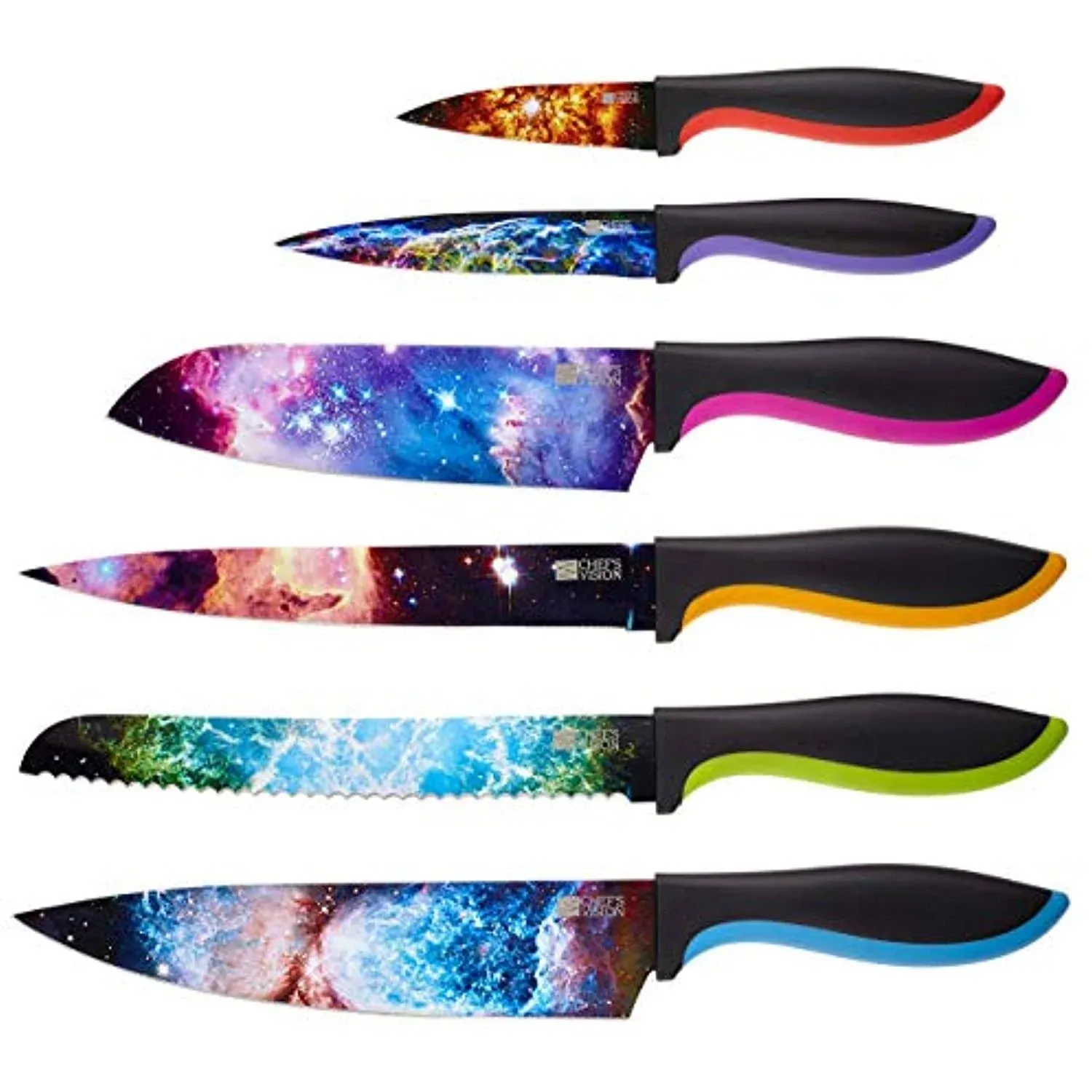 Chef's Vision Knife Set Cosmos Six-piece Knife Set One-Size