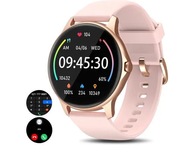 Smart Watch for Women Answer/Make Call,1.32" Smart Watch with Heart Rate,Blood Oxygen,Sleep Monitor,IP68 Waterproof Fitness Tracker Pedometer Calorie Counter Activity Trackers Watch for Android iOS