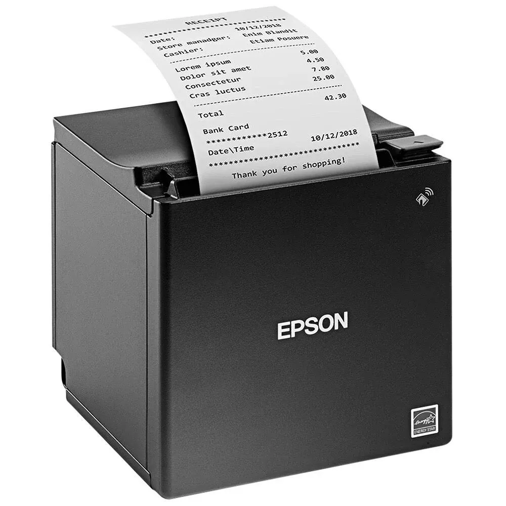 Epson C31CE95022 Series TM-M30 Thermal Receipt Printer, Autocutter, USB, Ethernet, Energy Star, Black