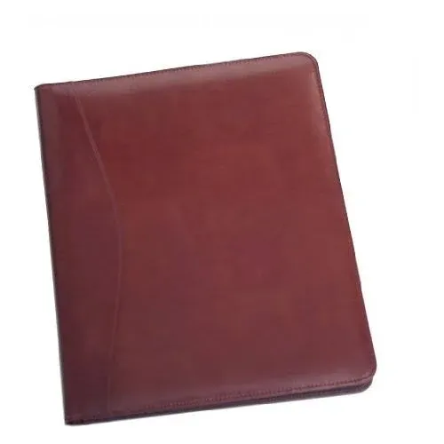 Royce Leather Aristo Genuine Leather Padfolio Burgundy