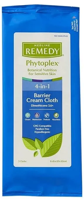 Medline Remedy Clinical Barrier Cream Cloths