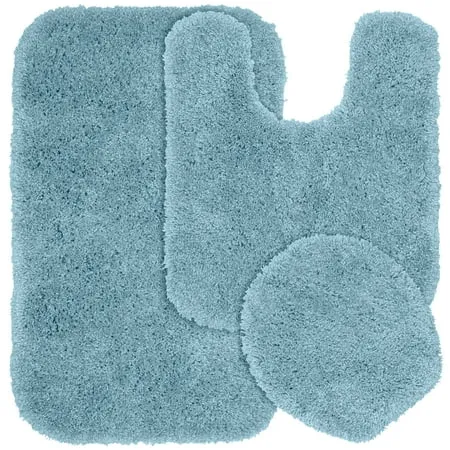 Garland Rug Serendipity Shaggy Nylon Washable Bathroom Rug Set