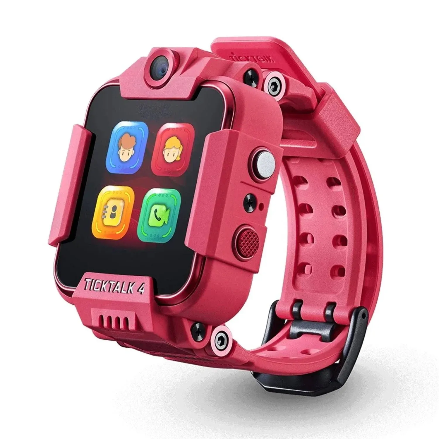 TickTalk 4 Unlocked 4G LTE Kids Smartwatch Phone with GPS Tracker, Combines Video, Voice and Wi-Fi Calling, Messaging, 2x Cameras & Free Streaming Music