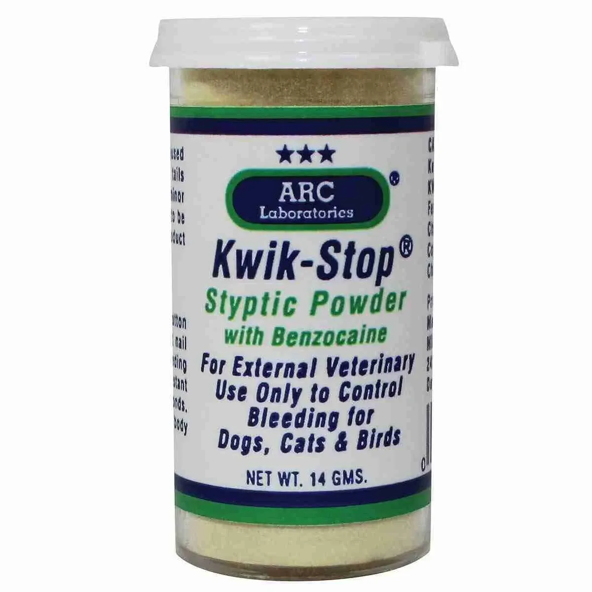 Kwik-Stop Styptic Powder With Benzocaine - 14 gm - NEW