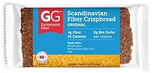 GG Scandinavian Bran Crispbread All Natural Bran Cracker Packages, 5 count, 3.5-Ounce Packages (Pack of 5)