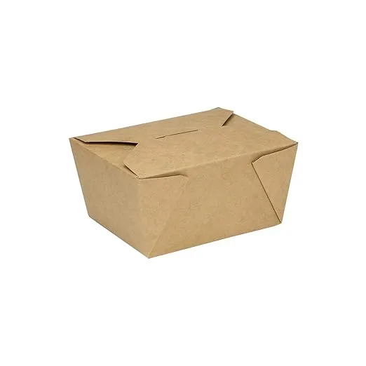 Karat 30 fl oz Fold-To-Go Box #1 - Kraft - 450 ct, FP-FTG30K