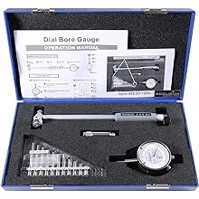 Accusize Industrial Tools 2-6 inch by 0.0001'' Dial Bore Gauge Set, 6'' Stem Length, Ee20-1006