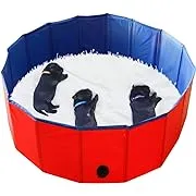 Artilife Whelping Pen for Dogs,Whelping Box for Dogs and Puppies,Dog Birth Supplies,Portable Whelping Pool Whelping Box,Foldable Dog Bath Pool (32inch Dia.x12inch H(80x30cm))