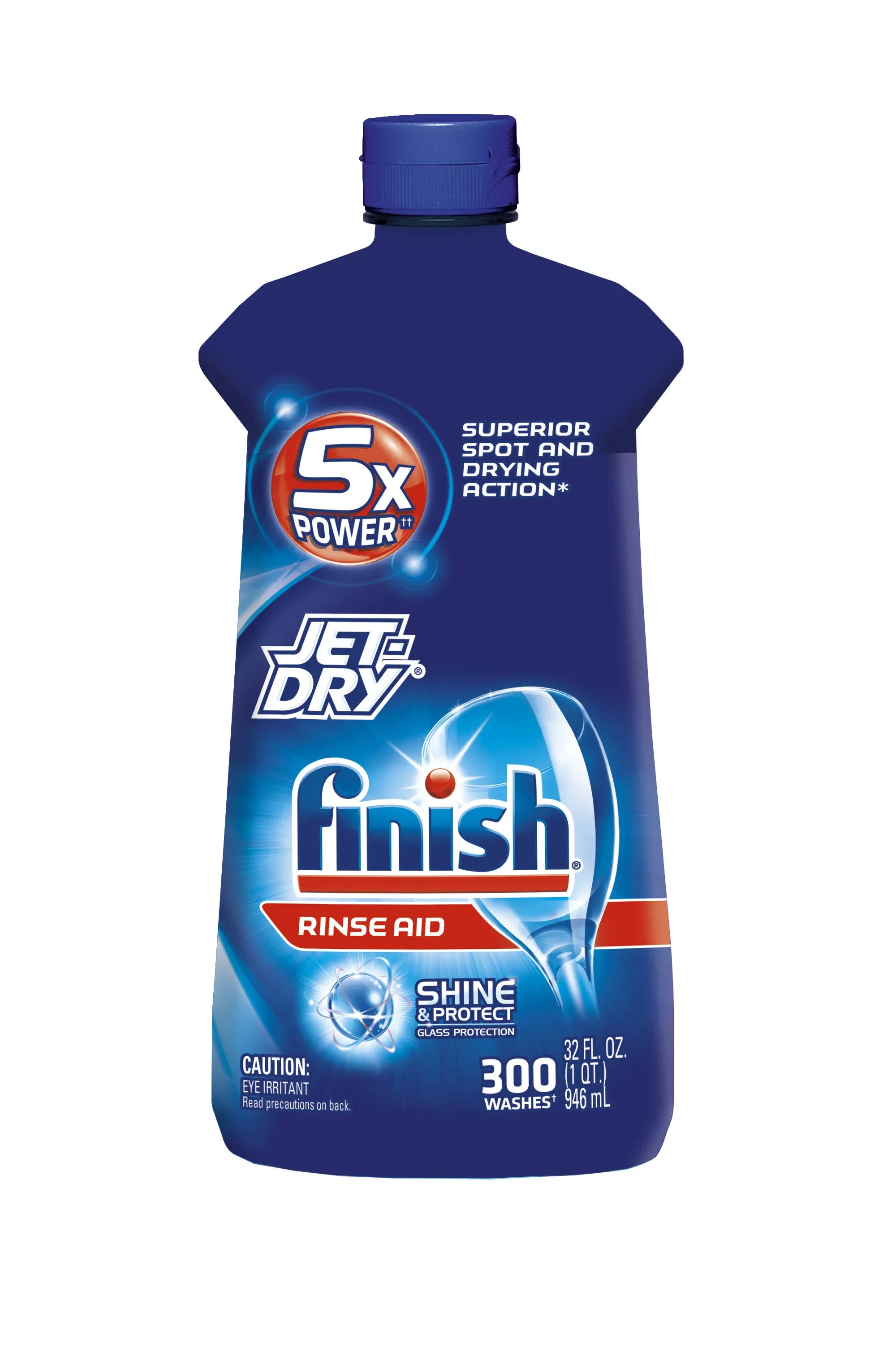 Finish Jet-Dry Rinse Aid, 32oz, Dishwasher Rinse Agent and Drying Agent