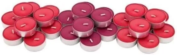 Ikea, Red SINNLIG Scented Tealight, Sweet Berries, 30 Pack